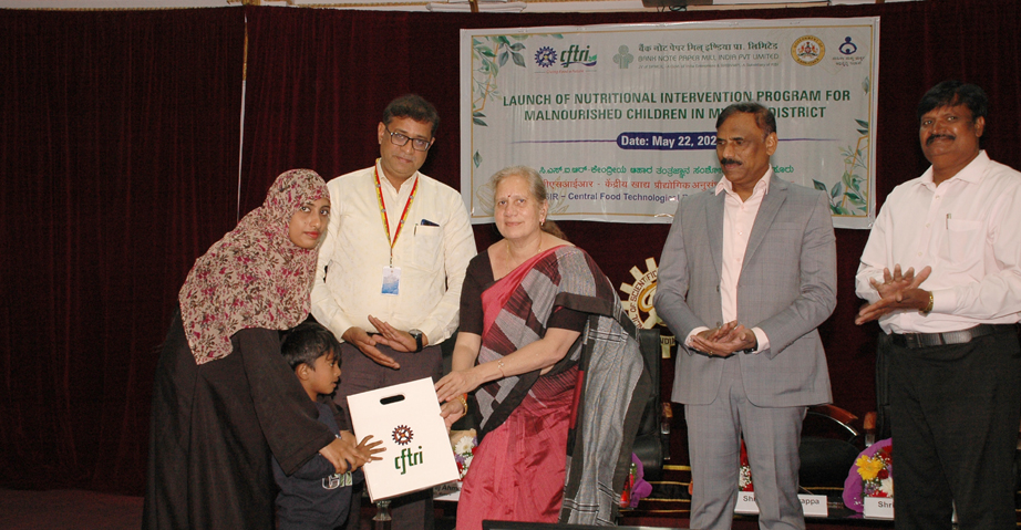 Launch of Nutritional Intervention Program for Malnourished Children in Mysuru District sponsored by M/s Bank Note Paper Mill India Pvt Ltd.