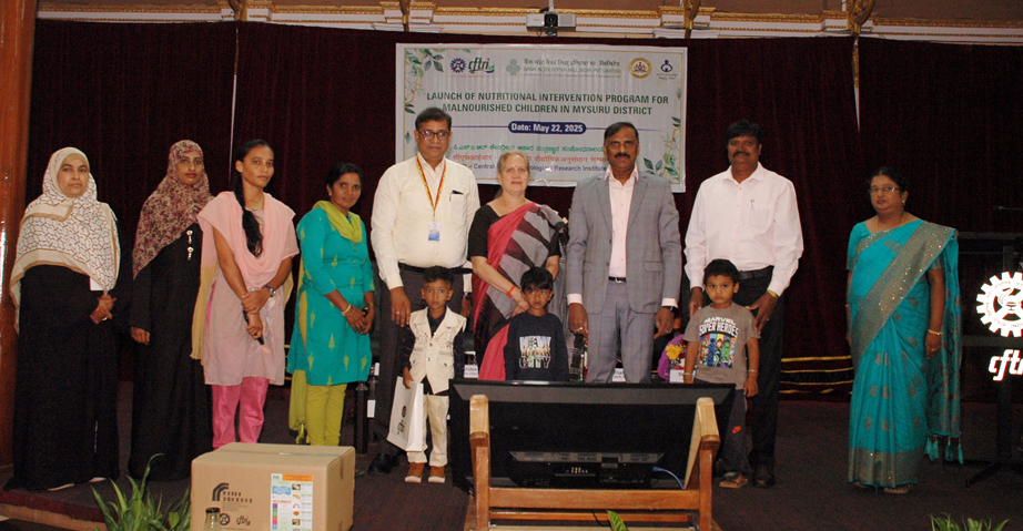 Launch of Nutritional Intervention Program for Malnourished Children in Mysuru District sponsored by M/s Bank Note Paper Mill India Pvt Ltd.