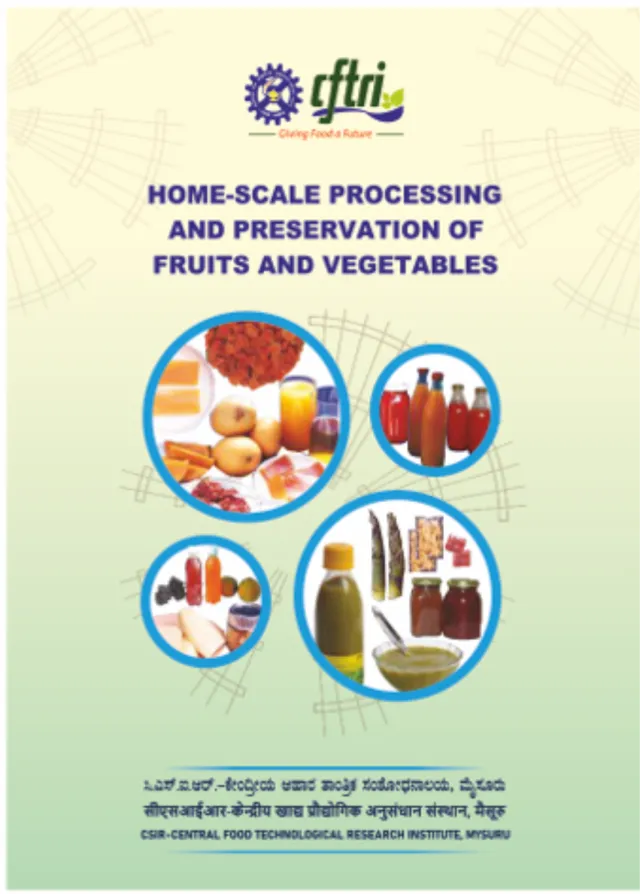 Cover of the monograph Home-scale Processing and Preservation of Fruits and Vegetables